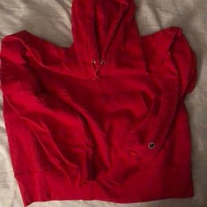 Champion red hoodie